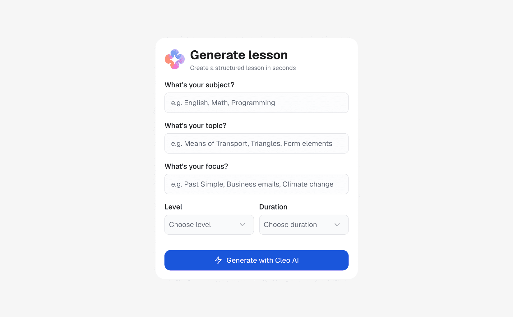 Describe the lesson